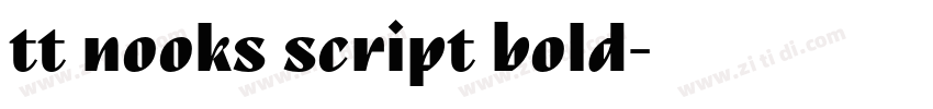 tt nooks script bold字体转换